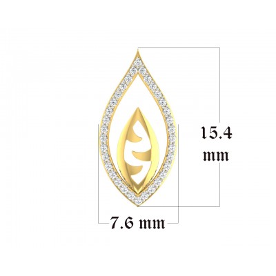 Shiva’s Third Eye pendant in Gold with diamonds